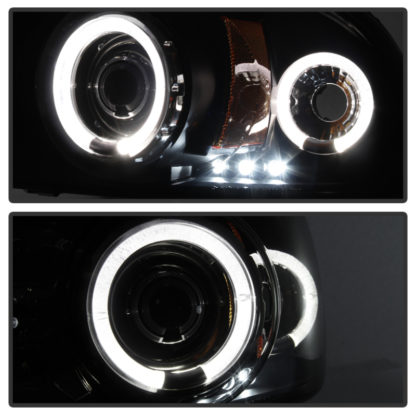 Spyder Dodge Dakota 97-04/Durango 98-03 1PC Projector Headlights LED Halo LED Blk PRO-YD-DDAK97-BK - Image 5