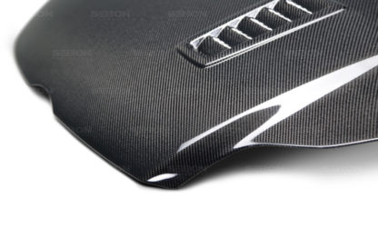 Seibon 12-13 Ford Focus RS-Style Carbon Fiber Hood - Image 5