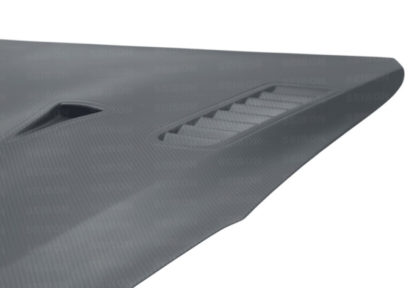 Seibon 09-15 Nissan Skyline R35 GT-R ES Style Dry Carbon Fiber Hood - Image 7