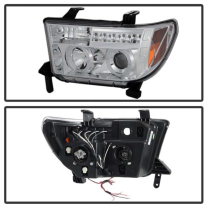 Spyder Toyota Tundra 07-13 Projector Headlights LED Halo LED Chrm PRO-YD-TTU07-HL-C - Image 5