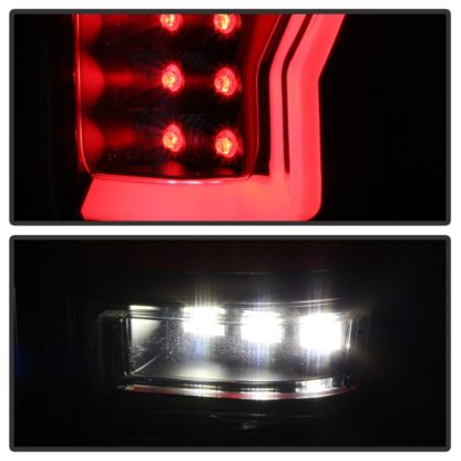 Spyder 04-08 Ford F-150 Projector Tail Lights - Light Bar DRL LED - Black ALT-YD-FF15004V2-LBLED-BK - Image 6