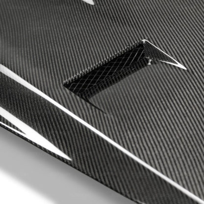 Seibon 2017-2018 Nissan GTR R35 GTII-Style Carbon Fiber Hood - Image 5