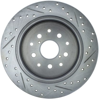 StopTech 01-05 Lexus IS300 / 02-10 Lexus SC430 Sport Slotted & Drilled Rear Right Brake Rotor - Image 2