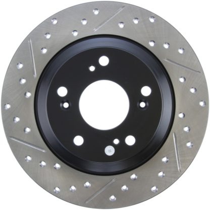 StopTech 00-09 S2000 Slotted & Drilled Right Rear Rotor - Image 7