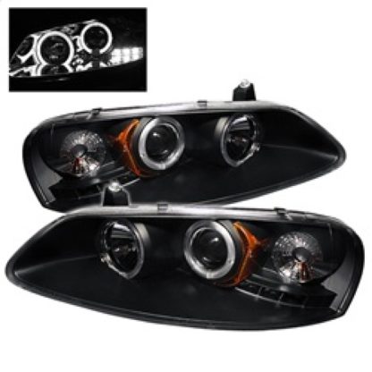 Spyder Chrysler Sebring 01-03 Projector Headlights LED Halo LED Blk PRO-YD-CSEB01-HL-BK - Image 2