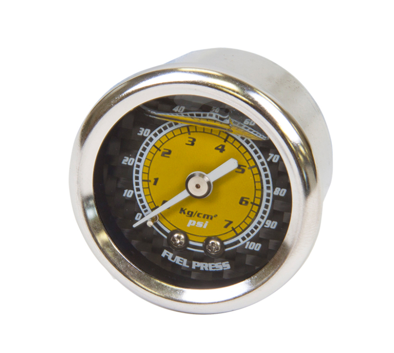 NRG Fuel Regulator Gauge 100 PSI Carbon Fiber Finish ffrides