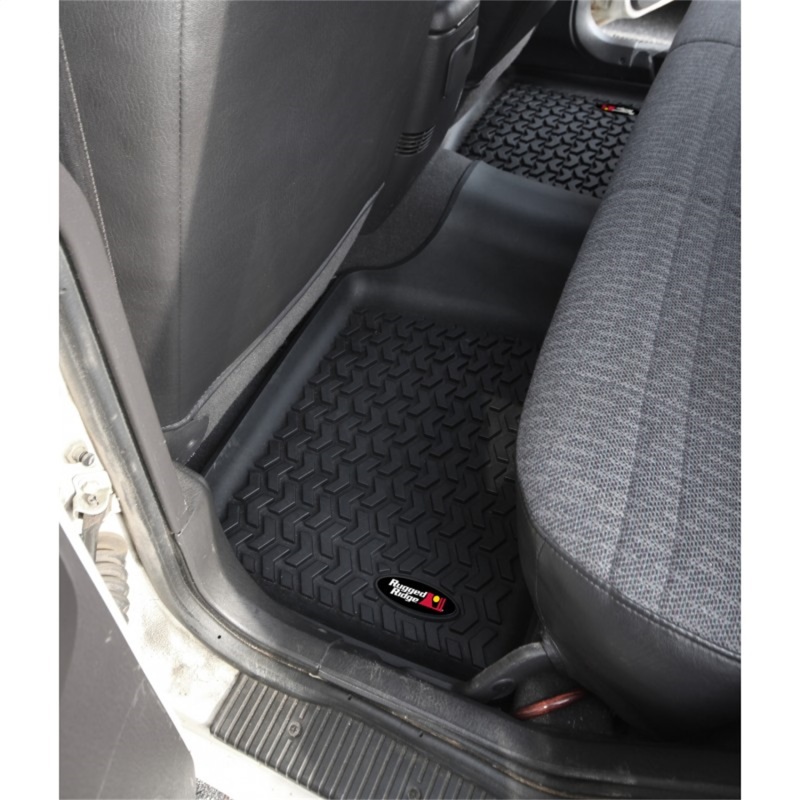 Rugged Ridge Floor Liner Rear Black 1984-2001 Jeep Cherokee XJ - Image 3