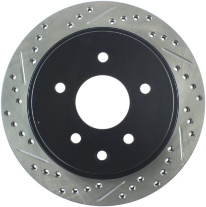 StopTech 03-05 350Z / 03-04 G35 / 03-05 G35X SportStop Slotted & Drilled Rear Right Rotor - Image 6