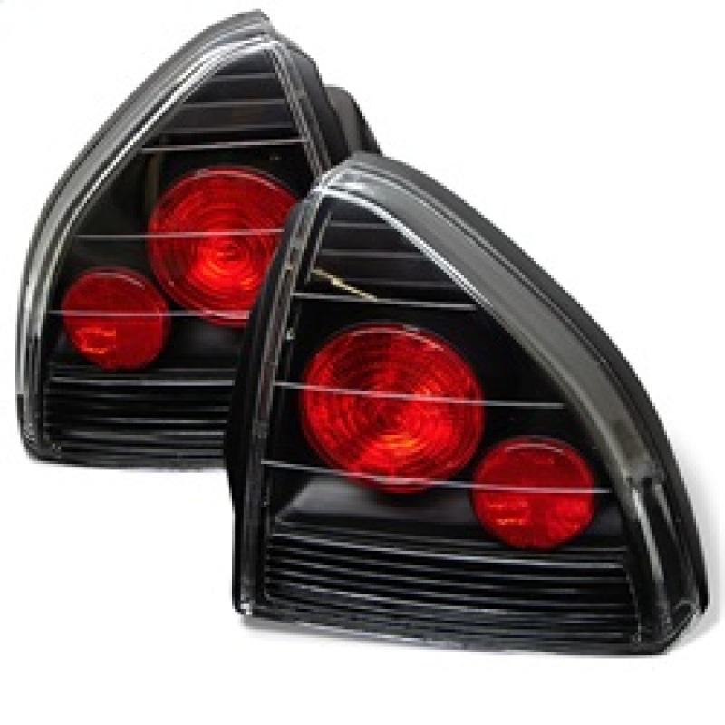 Spyder Honda Prelude 92-96 Euro Style Tail Lights Black ALT-YD-HP92-BK - Image 2