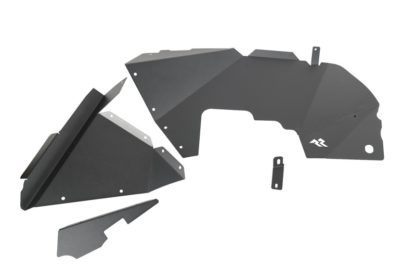 Rugged Ridge Inner Fender Liners Frnt Aluminum Black 18-20 Jeep Wrangler JL - Image 2