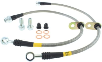 StopTech 08-10 EVO X AWD Stainless Steel Rear Brake Lines - Image 3