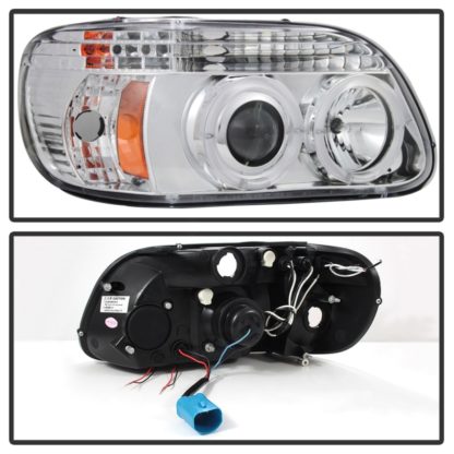 Spyder Ford Explorer 95-01 1PC Projector Headlights LED Halo Chrm PRO-YD-FEXP95-HL-1PC-C - Image 4