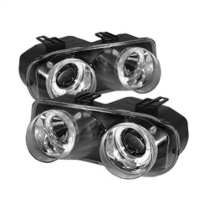 Spyder Acura Integra 94-97 Projector Headlights LED Halo -Chrome High H1 Low 9006 PRO-YD-AI94-HL-C - Image 2