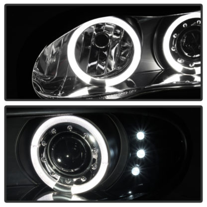 Spyder Chevy Camaro 98-02 Projector Headlights LED Halo LED Blk Smke - Low H1 PRO-YD-CCAM98-HL-BSM - Image 5