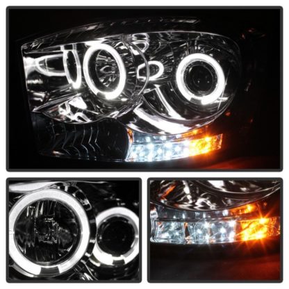 Spyder Dodge Ram 1500 06-08/Ram 2500 06-09 Projector Headlights LED Halo LED Chrm PRO-YD-DR06-HL-C - Image 5