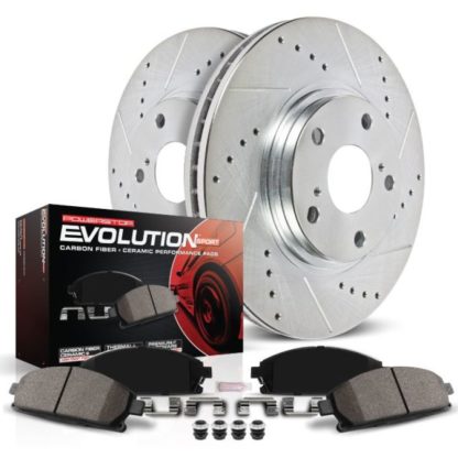 Power Stop 10-15 BMW 550i GT Front Z23 Evolution Sport Brake Kit - Image 2