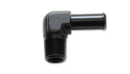 Vibrant 3/8 NPT to 1/2in Barb Straight Fitting 90 Deg Adapter - Aluminum - Image 2