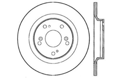 StopTech 00-09 S2000 Slotted & Drilled Left Rear Rotor - Image 2