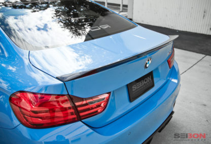 Seibon 15-18 BMW F82 M4 C-Style Carbon Fiber Rear Spoiler - Image 6