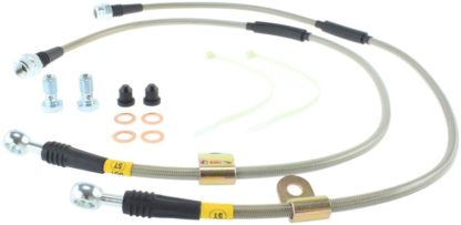 StopTech 00-06 Suburban 2500 2WD / 03-06 4WD / 03-07 Hummer H2 Stainless Steel Front Brake Line Kit - Image 3