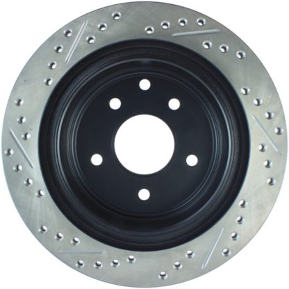 StopTech 03-05 350Z / 03-04 G35 / 03-05 G35X SportStop Slotted & Drilled Rear Left Rotor - Image 5