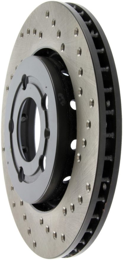 StopTech 03-05 VW Golf GTi (vented rear discs) Drilled Left Rear Rotor - Image 5