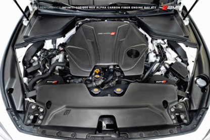 AMS Performance Infiniti 17+ Q60 / 16+ Q50 3.0TT Alpha Matte Carbon Rear Engine Bay Cover Set - Image 3