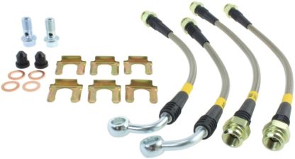 StopTech 05-06 LGT Stainless Steel Rear Brake Lines (4 Line Kit) - Image 3