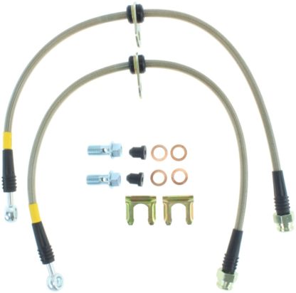 StopTech 02-05 WRX Stainless Steel Front Brake Lines - Image 4