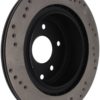 StopTech 08-09 Infiniti EX35 / 05-08 G35 / 09 G37 / 06-09 M35/M45 Drilled Right Rear Rotor - Image 7