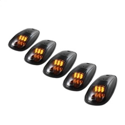 Xtune 5 pcs Roof Cab Marker Parking Running Lights Smoked ACC-011 - Image 2