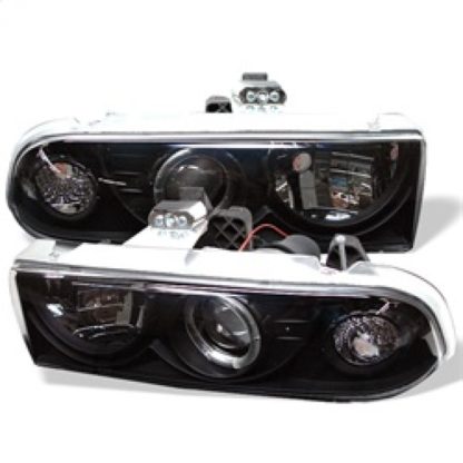 Spyder Chevy S10 98-04 Projector Headlights LED Halo Blk - Low H1 PRO-YD-CS1098-BK - Image 2