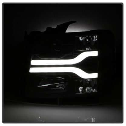 Spyder Chevy Silverado 1500 07-13 Version 3 Projector Headlights - Black PRO-YD-CS07V3-LBDRL-BK - Image 7