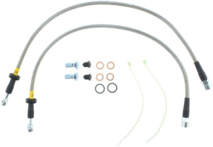 StopTech 02-06 Mini & Mini S Stainless Steel Front Brake Line Kit - Image 4