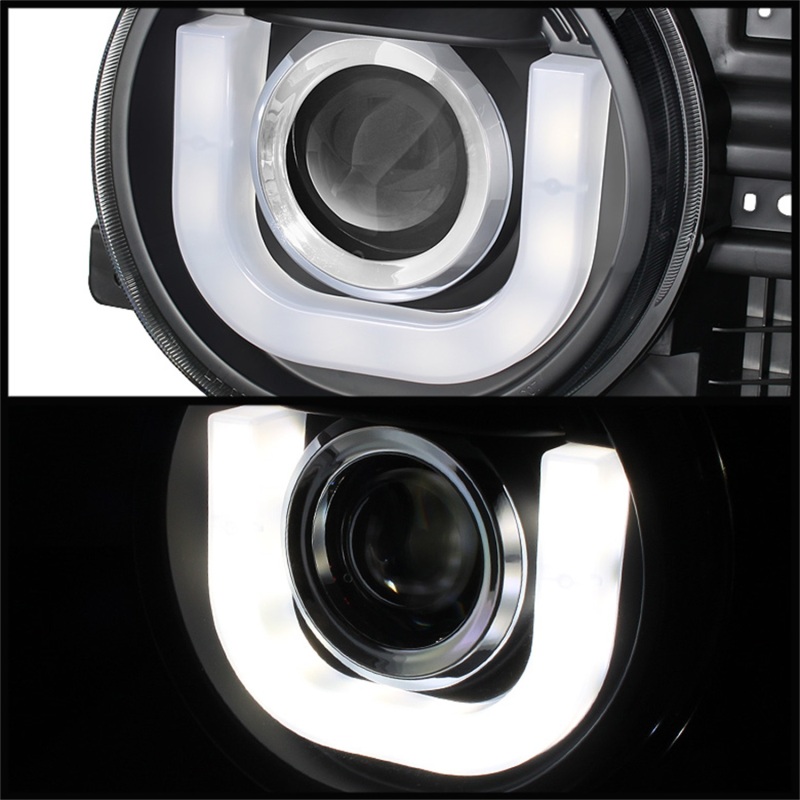Spyder Toyota FJ Cruiser 07-14 Projector Halogen Model- 3D DRL LED Blk PRO-YD-TFJ07-3DDRL-BK - Image 7