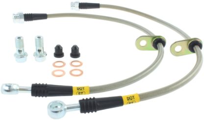 StopTech 09 Acura TSX / 08 Honda EX/EX-L / 09 Accord Coupe & Sedan Stainless Steel Front Brake Lines - Image 3