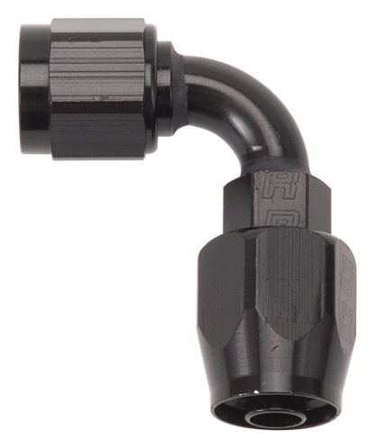 Russell Performance -12 AN Black 90 Degree Full Flow Hose End - Image 2