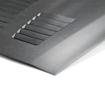 Seibon 09-10 Nissan GTR R35 GT-Dry Carbon Fiber Hood - Image 6