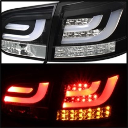 Spyder Volkswagen Golf/GTI 10-13 G2 Type With Light Bar LED Tail Lights Black ALT-YD-VG10-LED-G2-BK - Image 8