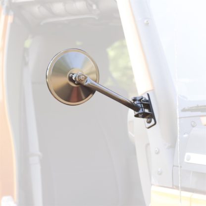 Rugged Ridge 97-18 Jeep Wrangler Black Round Quick Release Mirror - Image 3