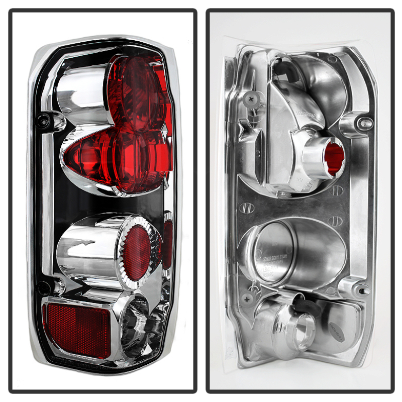 Spyder Ford F150 87-96/Ford Bronco 88-96 Euro Style Tail Lights Chrome ALT-YD-FF15089-C - Image 4