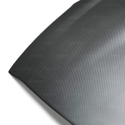 Seibon 09-15 Nissan Skyline R35 GT-R ES Style Dry Carbon Fiber Hood - Image 6