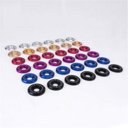 Skunk2 Large Fender Black Anodized Washer Kit (6 Pcs.) - Image 4