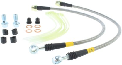 StopTech 11-14 Jeep Grand Cherokee (all) Stainless Steel Front Brake Lines - Image 2