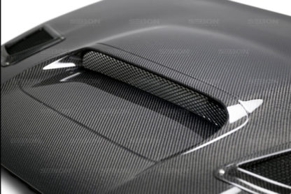 Seibon 15-17 Subaru Impreza WRX/STI CS Style Carbon Fiber Hood - Image 3