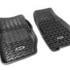 Rugged Ridge Floor Liner Front Black 1984-2001 Jeep Logo Cherokee XJ - Image 2