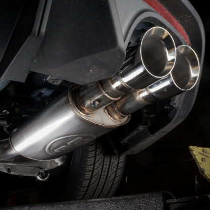 Stainless Works 2018+ Ford Mustang GT 3in Redline Series Catback H-Pipe w/Active Valves & Quad Tips - Image 7