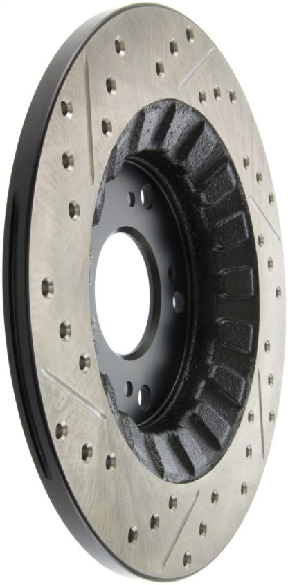 StopTech 00-09 S2000 Slotted & Drilled Left Rear Rotor - Image 4