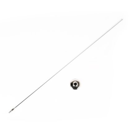 Rugged Ridge 97-06 Jeep Wrangler TJ/LJ Stainless Steel Antenna Mast & Base - Image 2