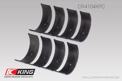 King Audi/VW 83-03 1.6L/1.8L/2.0L (Size .026) Performance Coated Rod Bearing Set - Image 3